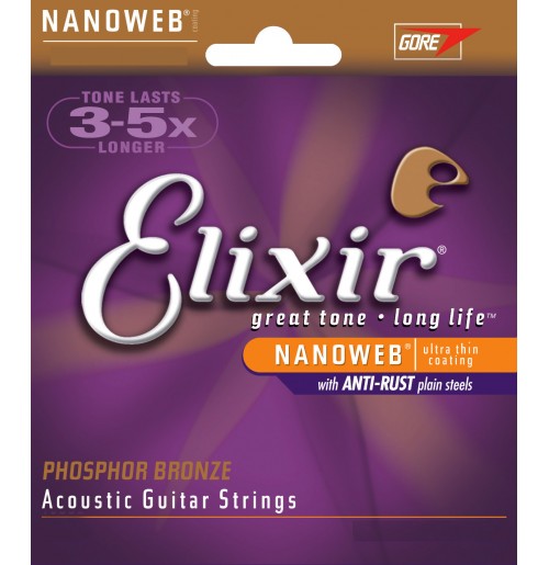 ELIXIR 10-47 EXTRA LIGHT PHOSPHOR BRONZE strune za akustično kitaro